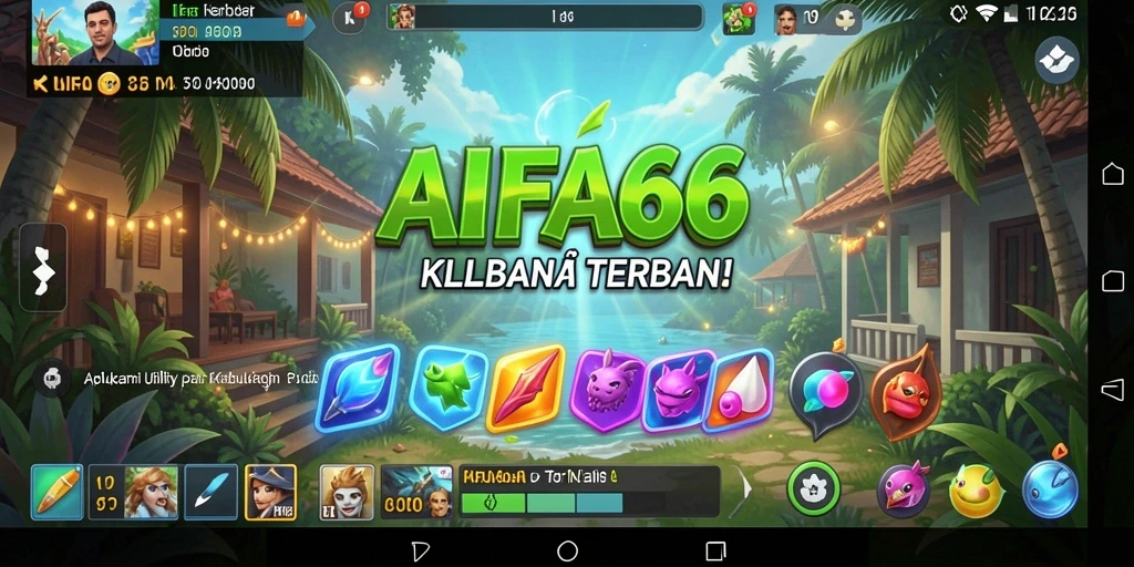 Tampilan antarmuka aplikasi AIFA66 yang sederhana dan praktis.
