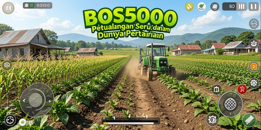 Gameplay menarik di dalam dunia pertanian BOS5000.