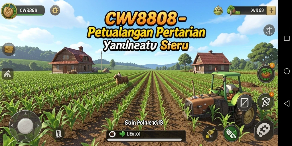 Gambar menampilkan gameplay seru di CW8888, menunjukkan beragam tanaman dan hewan.