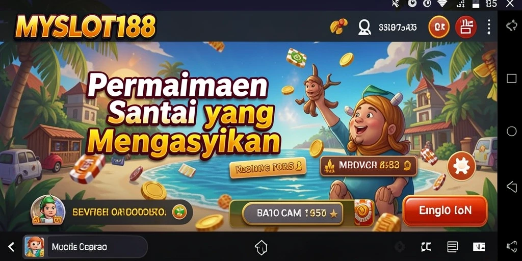 Tampilan permainan MYSLOT188 dengan grafis cerah dan menarik.