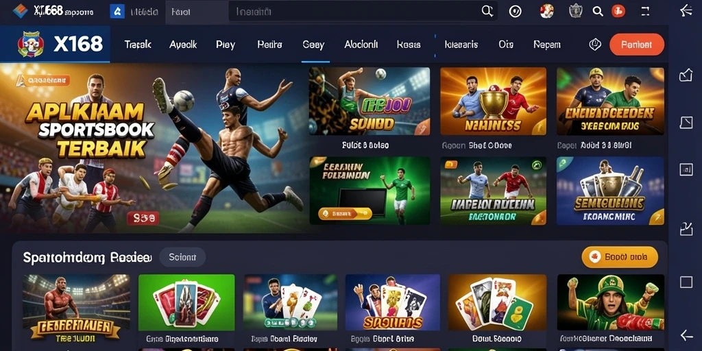 Screenshot X168 menampilkan momen seru dalam taruhan olahraga.